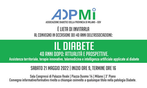 Convegno per i 40 anni dell'Associazione Diabetici della Provincia di Milano ADPMi OdV