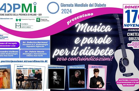 Musica e Parole per il Diabete a Milano - Giornata Mondiale del Diabete 2024